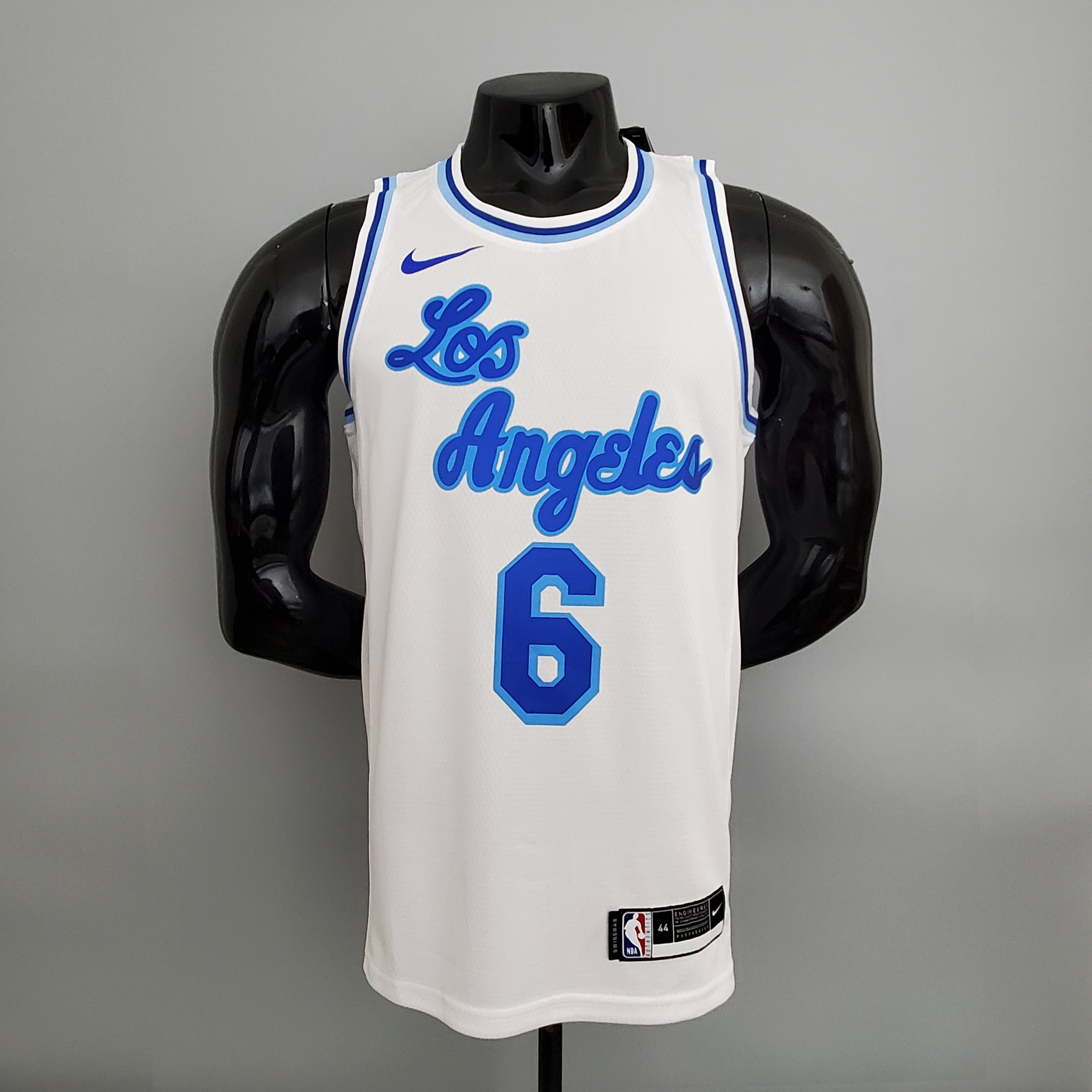 Lakers James#6 Latin Night (High Head) White NBA Jersey S-XXL