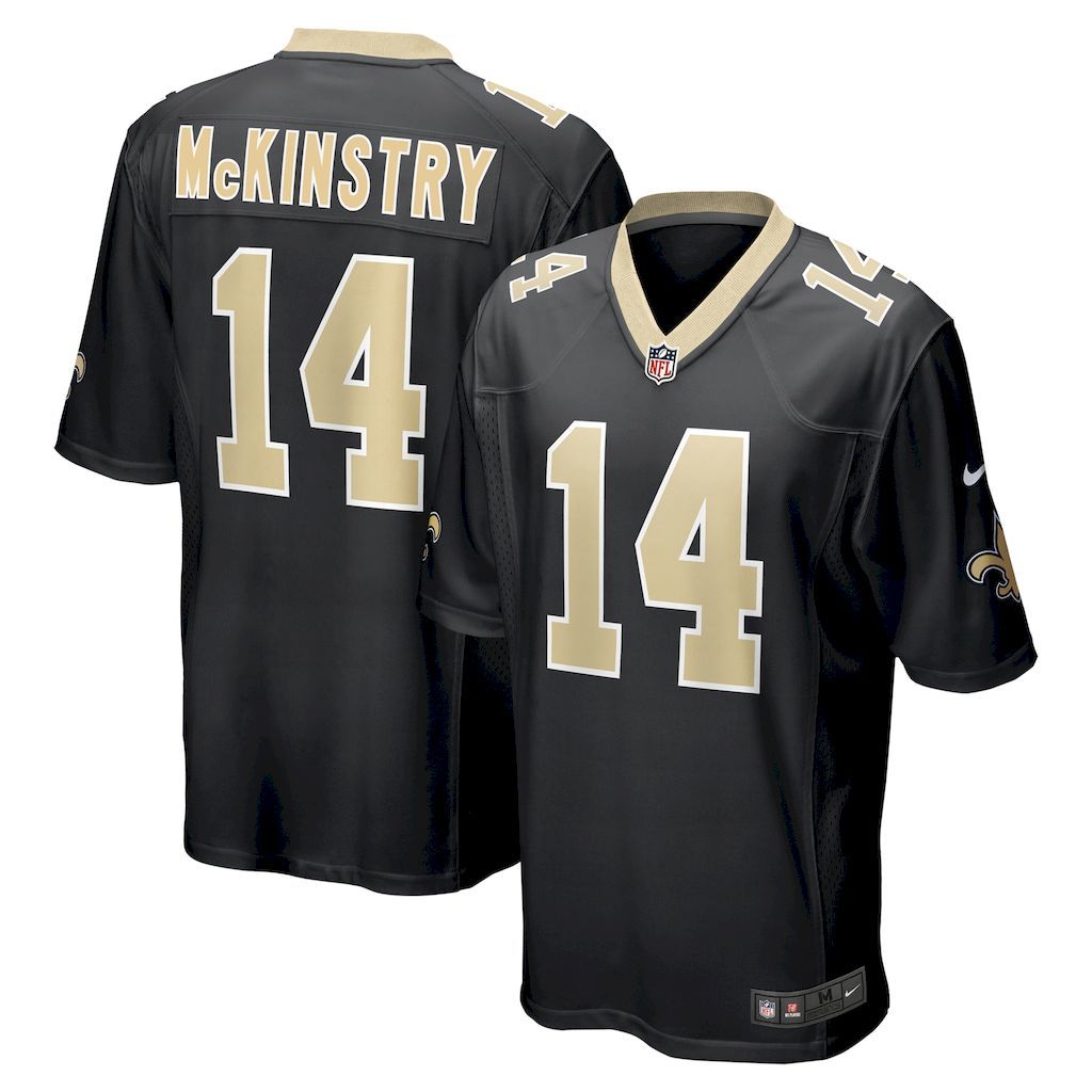 Mens New Orleans Saints GaQuincy McKinstry Nike Black 2024 NFL Dr.jpg