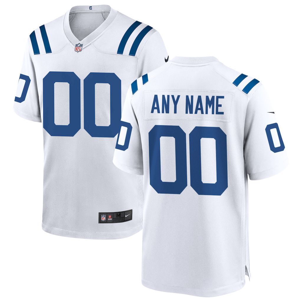 Mens Indianapolis Colts Nike White Custom Game Jersey.jpg