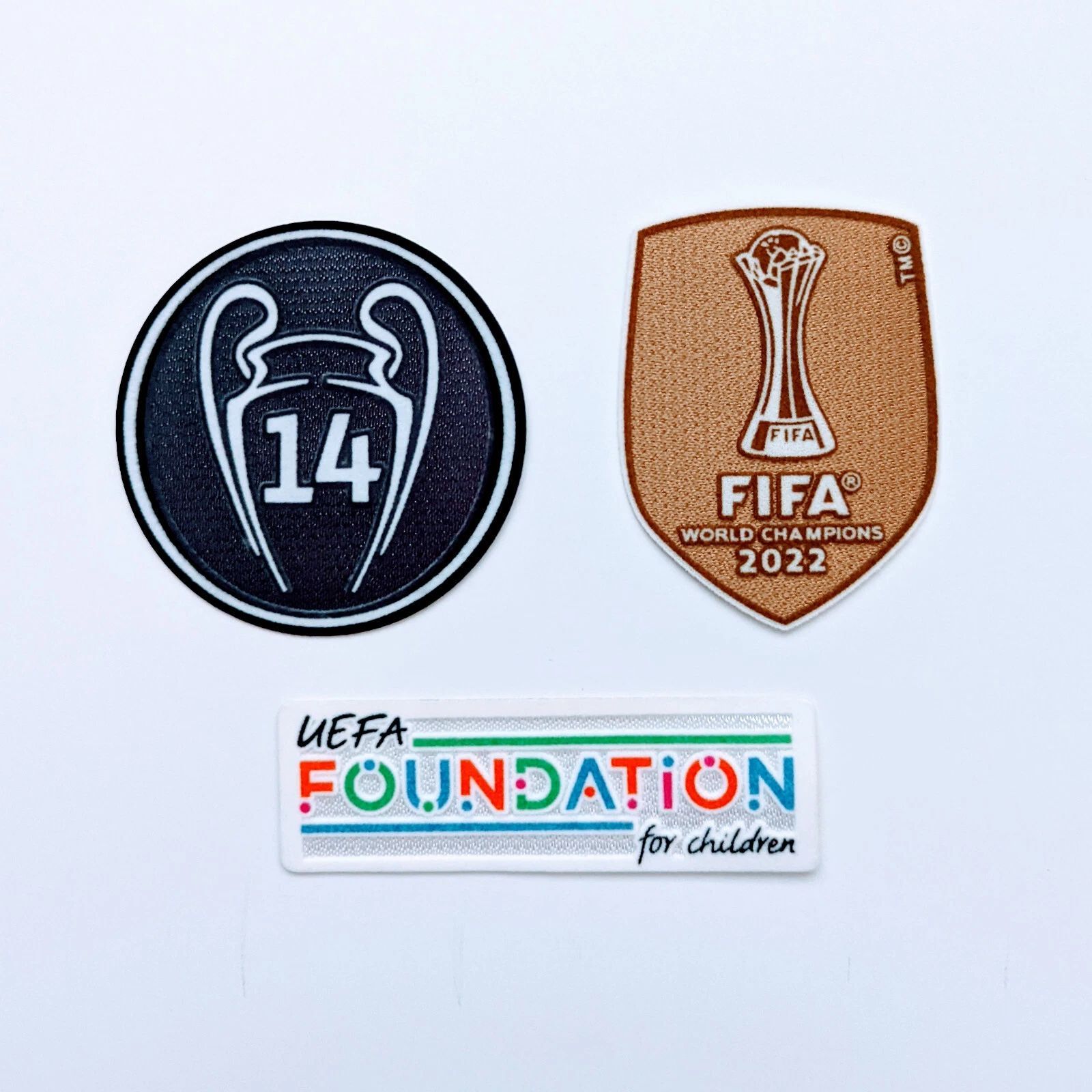 202122 UEFA Champions League Real Madrid Gold Patch Benzema Bale Hazar.jpg