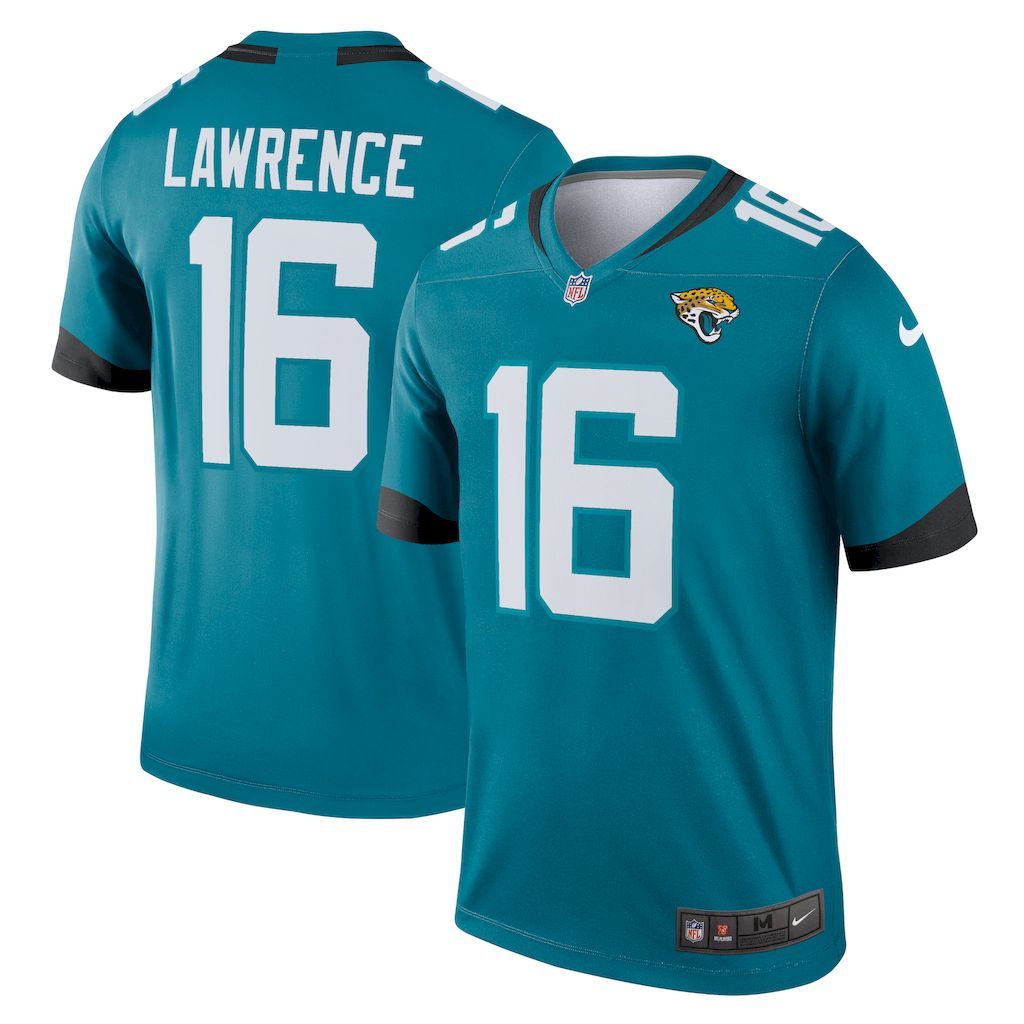 Mens Jacksonville Jaguars Trevor Lawrence Nike Teal Legend Jersey.jpg