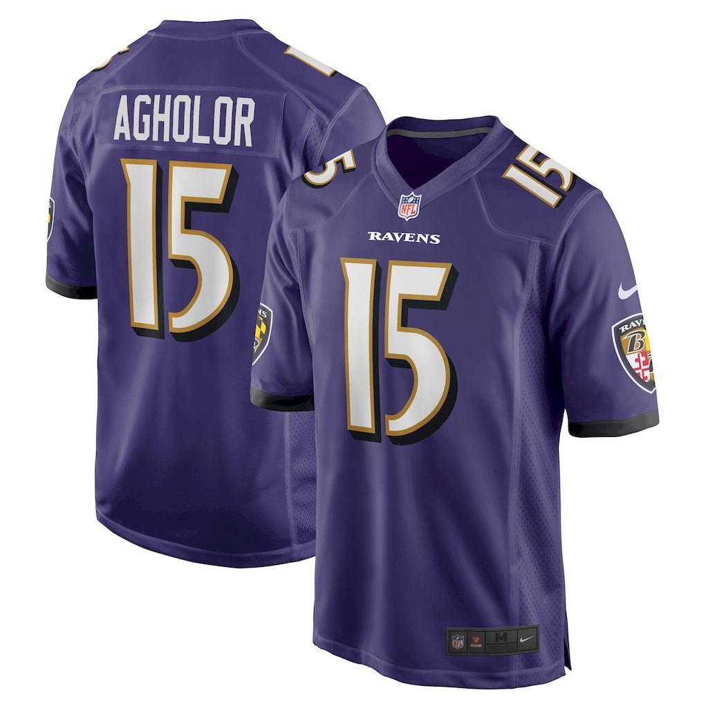 Mens Baltimore Ravens Nelson Agholor Nike Purple Game Jersey.jpg