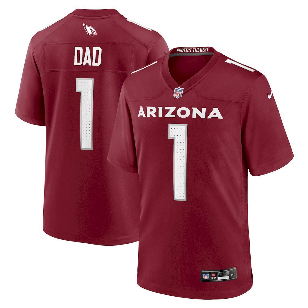 Mens Arizona Cardinals Number 1 Dad Nike Cardinal Game Jersey.jpg