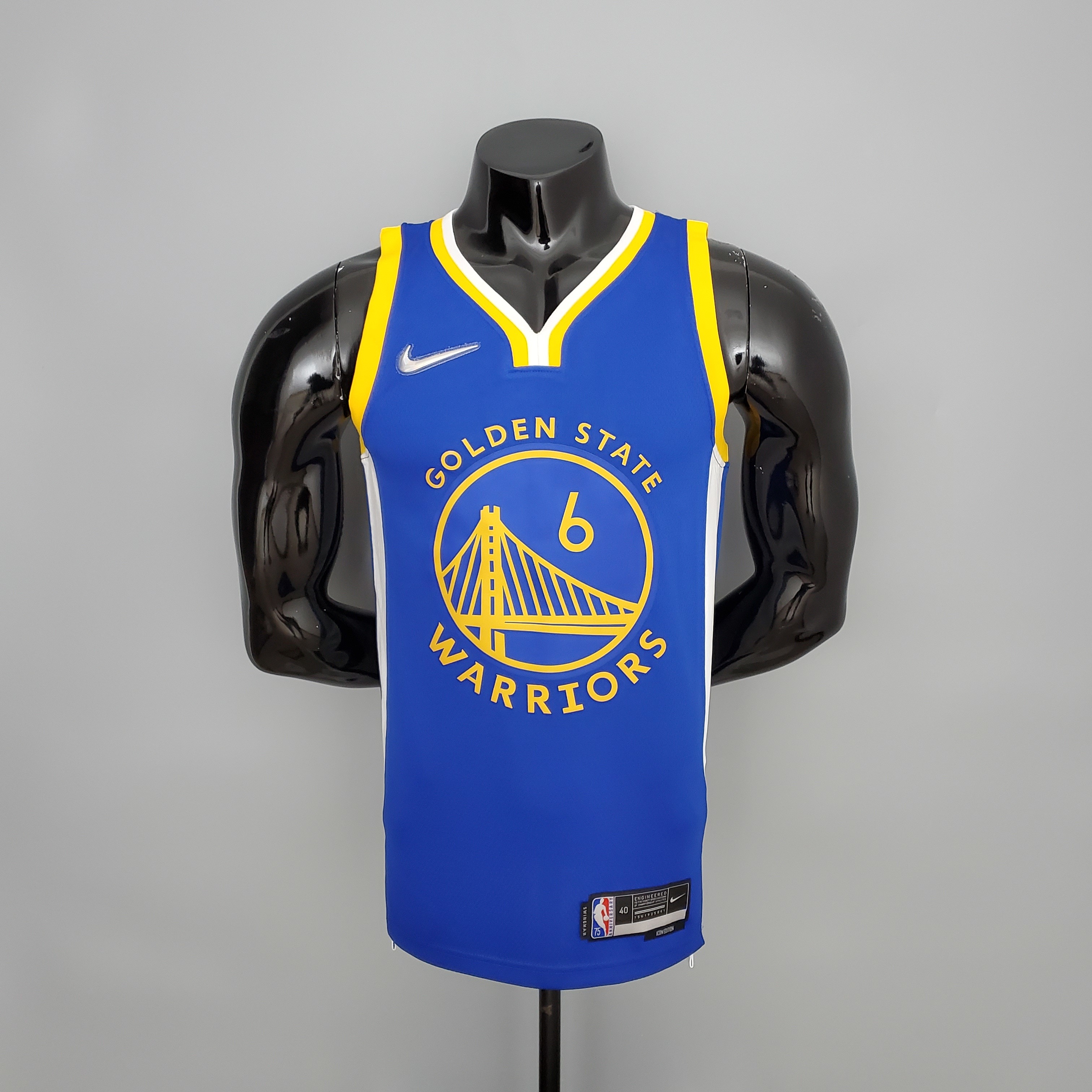 75th Anniversary YOUNG#6 Warriors Blue NBA Jersey S-XXL