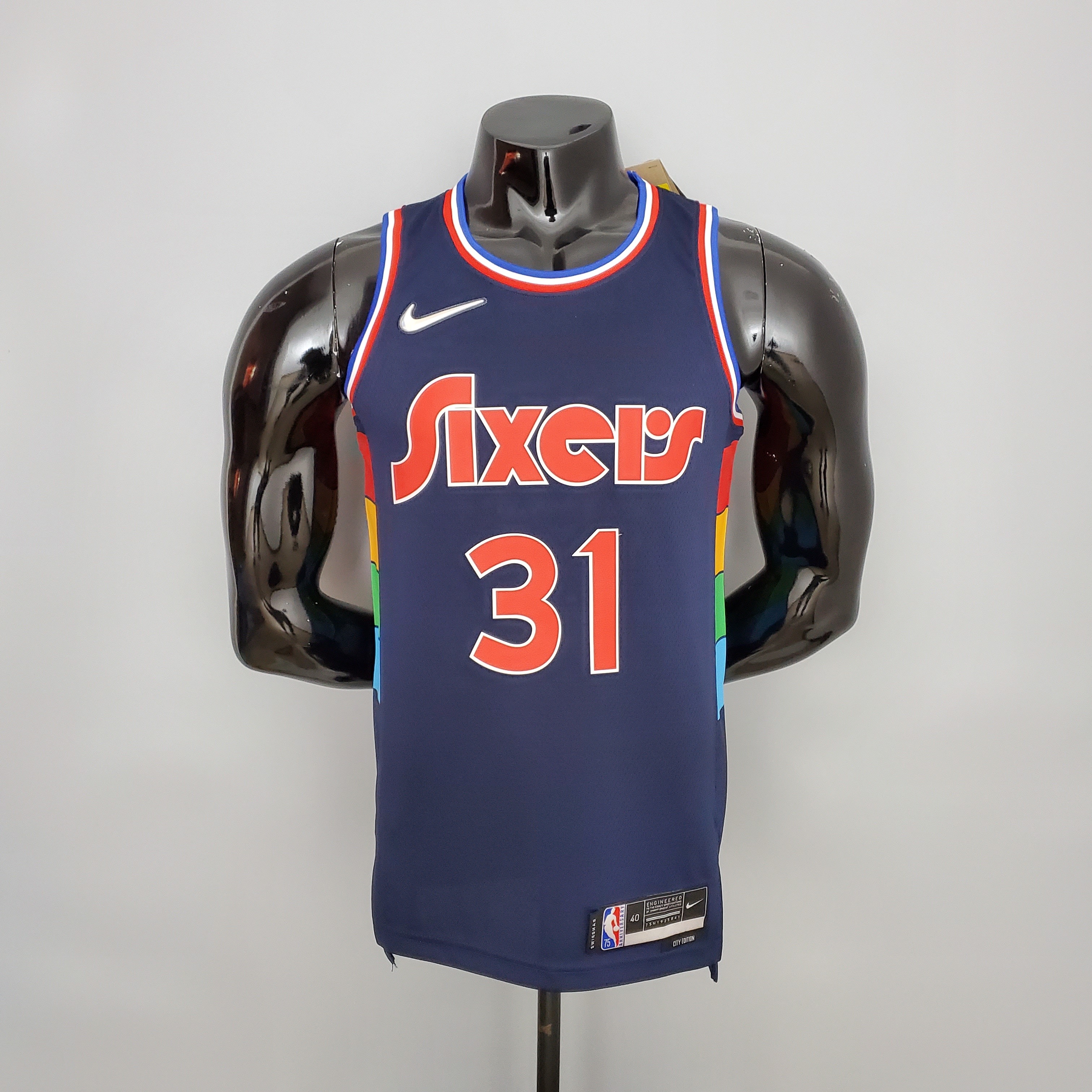 2022 Curry#31 76ers Royal Blue NBA Jersey S-XXL