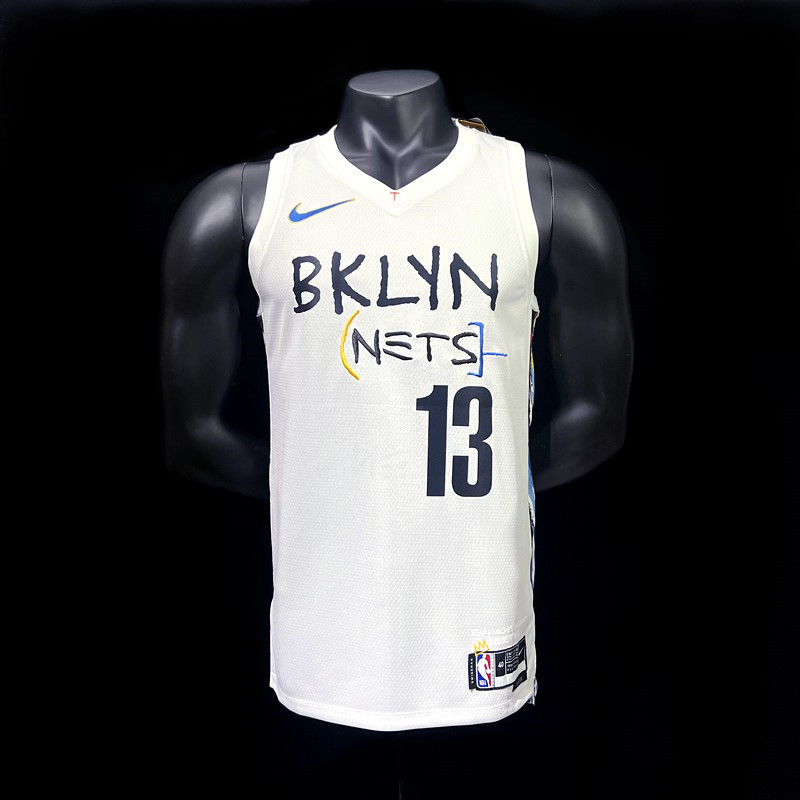 HARDEN#13 Brooklyn Nets City Edition white S-XXL