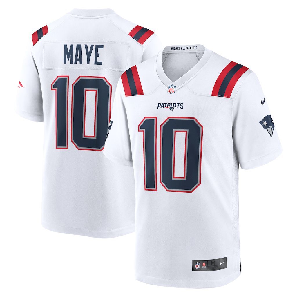 Mens New England Patriots Drake Maye Nike White 2024 NFL Draft Fi.jpg