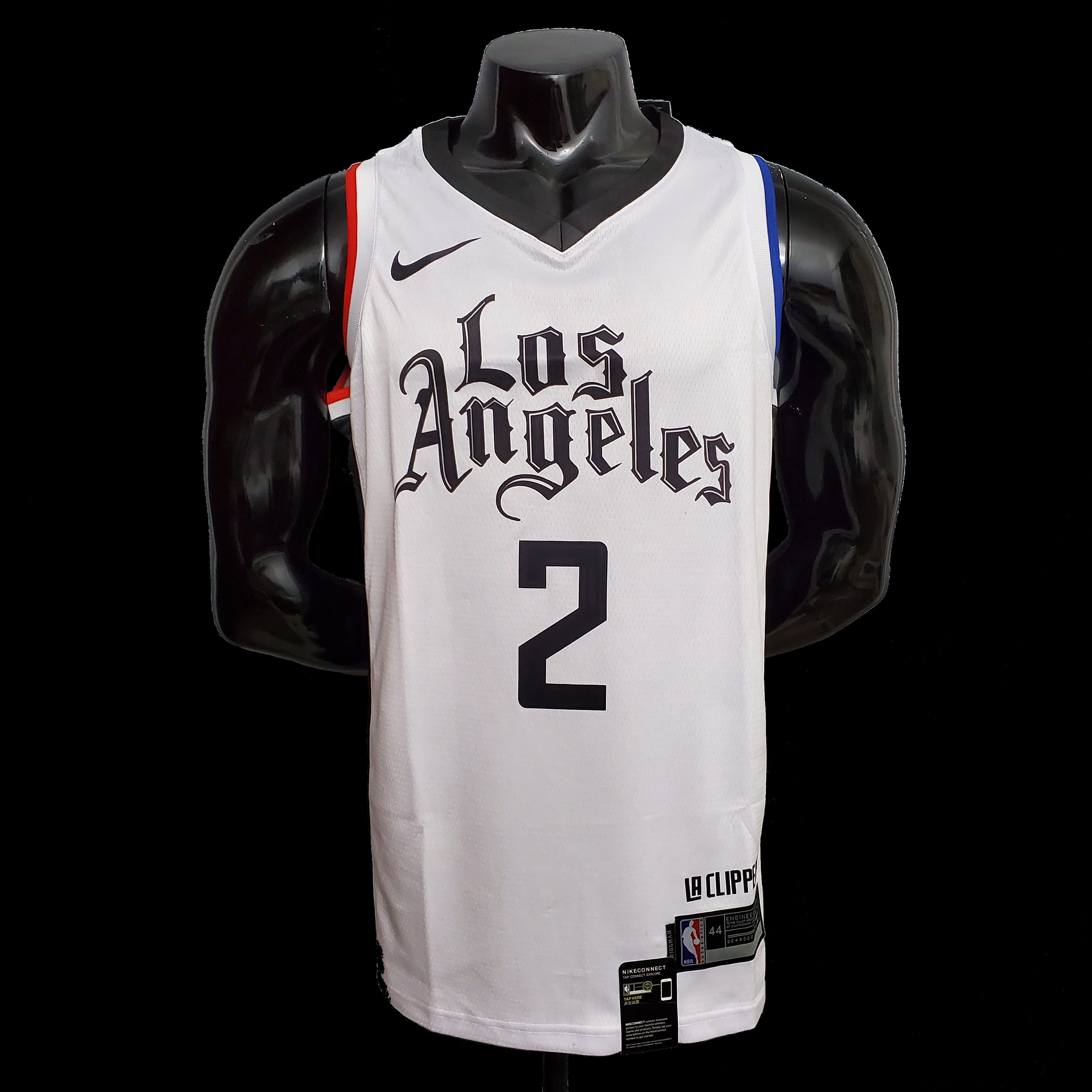 LEONAR0#2 Los Angeles Clippers white NBA jersey SizeXS-XXL Nike connect recognition