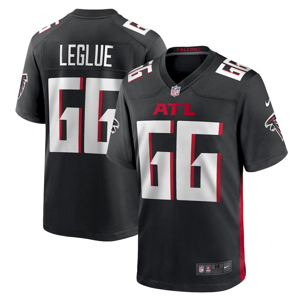 Mens Atlanta Falcons John Leglue Nike  Black Team Game Jersey.jpg