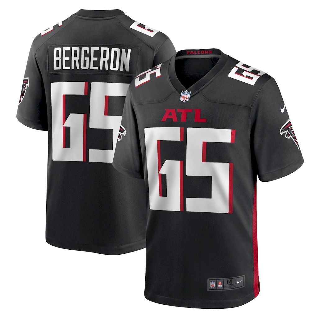 Mens Atlanta Falcons Matthew Bergeron Nike  Black Team Game Jerse.jpg
