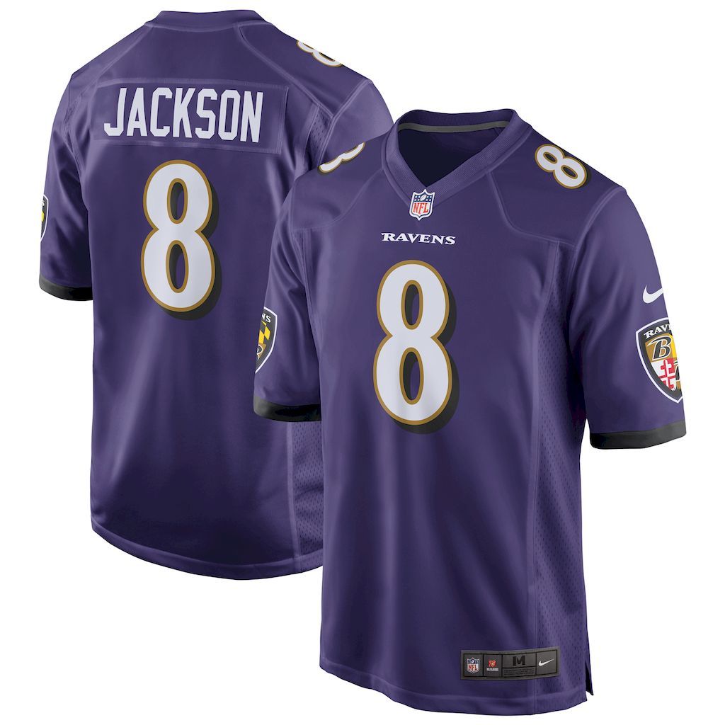 Mens Baltimore Ravens Lamar Jackson Nike Purple Game Jersey.jpg