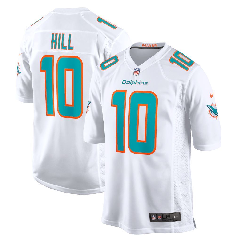 Mens Miami Dolphins Tyreek Hill Nike White Game Jersey.jpg
