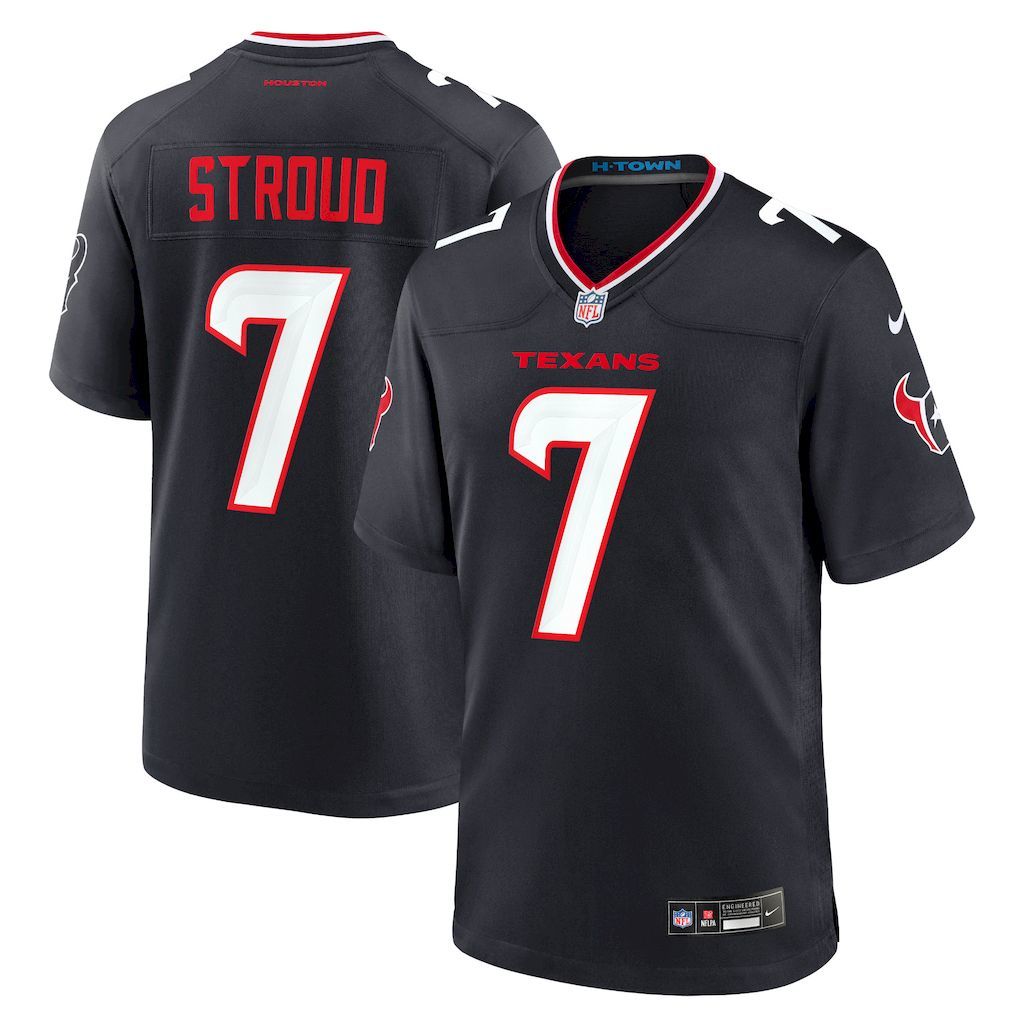 Mens Houston Texans C.J. Stroud Nike Navy Game Jersey.jpg