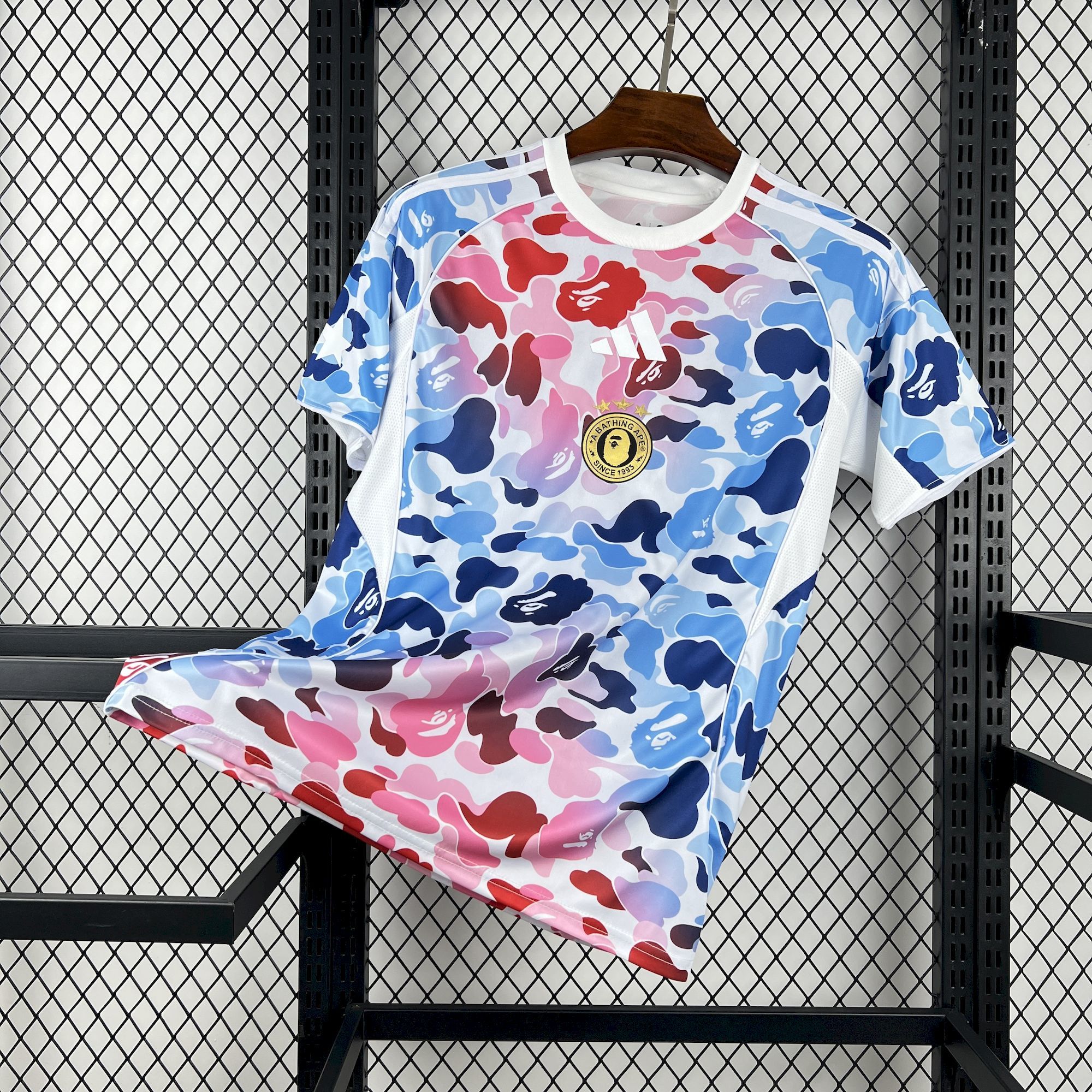 Mens AD x BAPE 2025/26 Camo Jersey 1