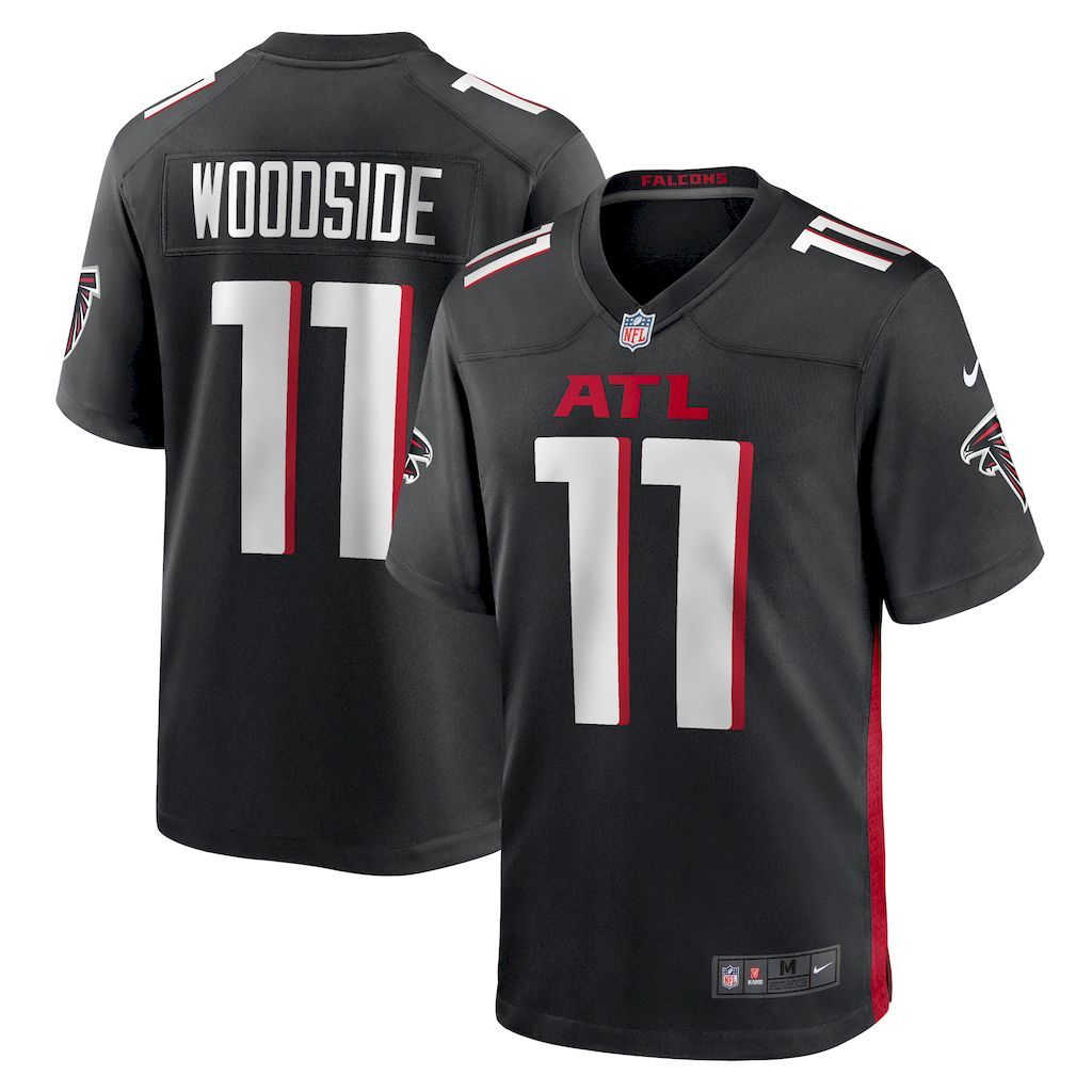 Mens Atlanta Falcons Logan Woodside Nike  Black Team Game Jersey.jpg