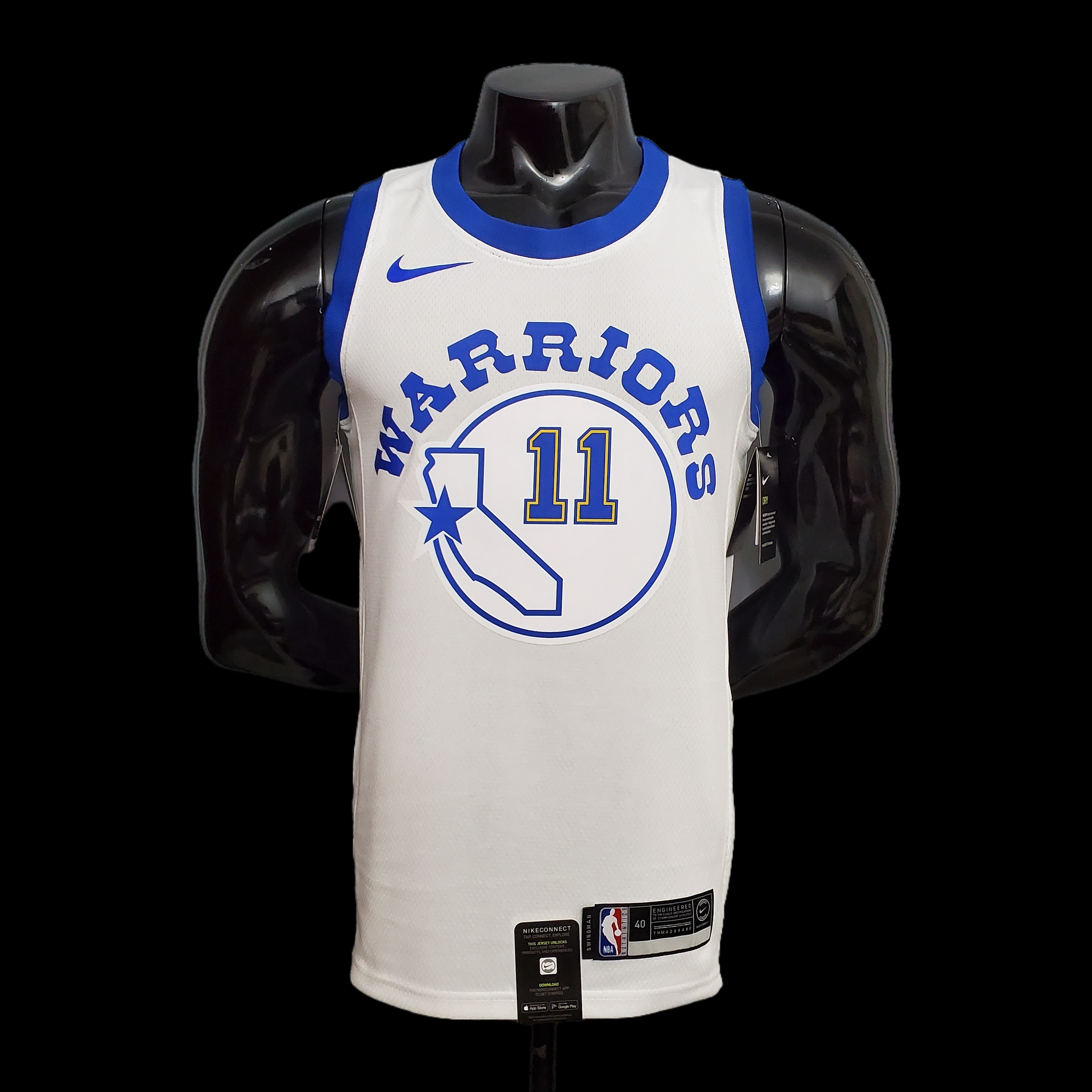 Retro version THOMPSON#11 Golden State Warriors white NBA jersey S-XXL