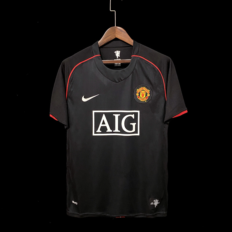 Retro 07/08 M-u away black S-2XL