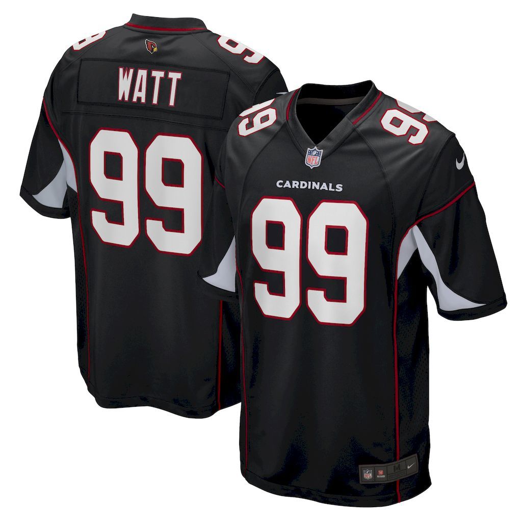 Mens Arizona Cardinals J.J. Watt Nike Black Alternate Game Jersey.jpg