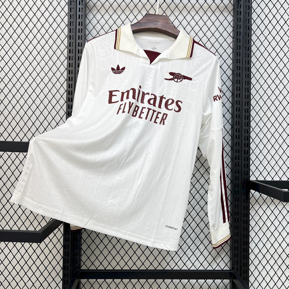 Mens Arsenal 2025/26 Third Long Sleeve Jersey