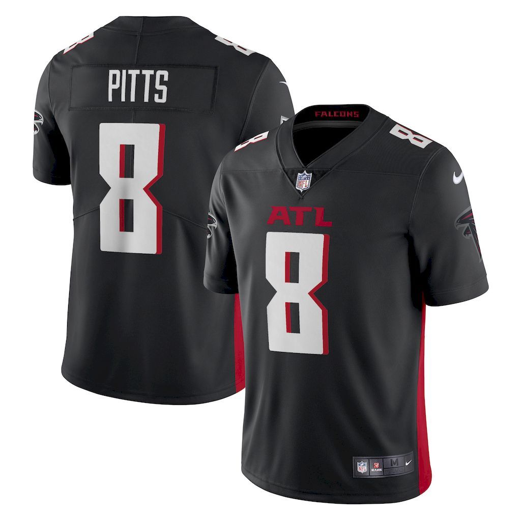 Mens Atlanta Falcons Kyle Pitts Nike Black Vapor Limited Jersey.jpg