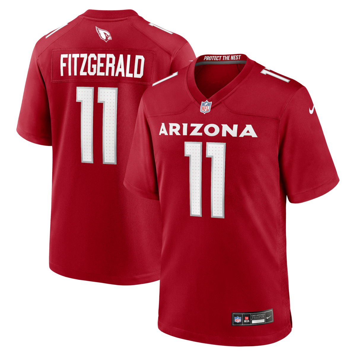 Mens Arizona Cardinals Larry Fitzgerald Nike  Cardinal Team Retired Game Jersey.png