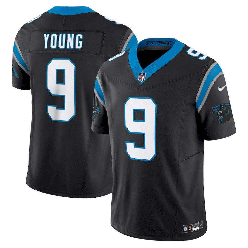 Mens Carolina Panthers Bryce Young Nike Black Vapor F.U.S.E. Limi.jpg