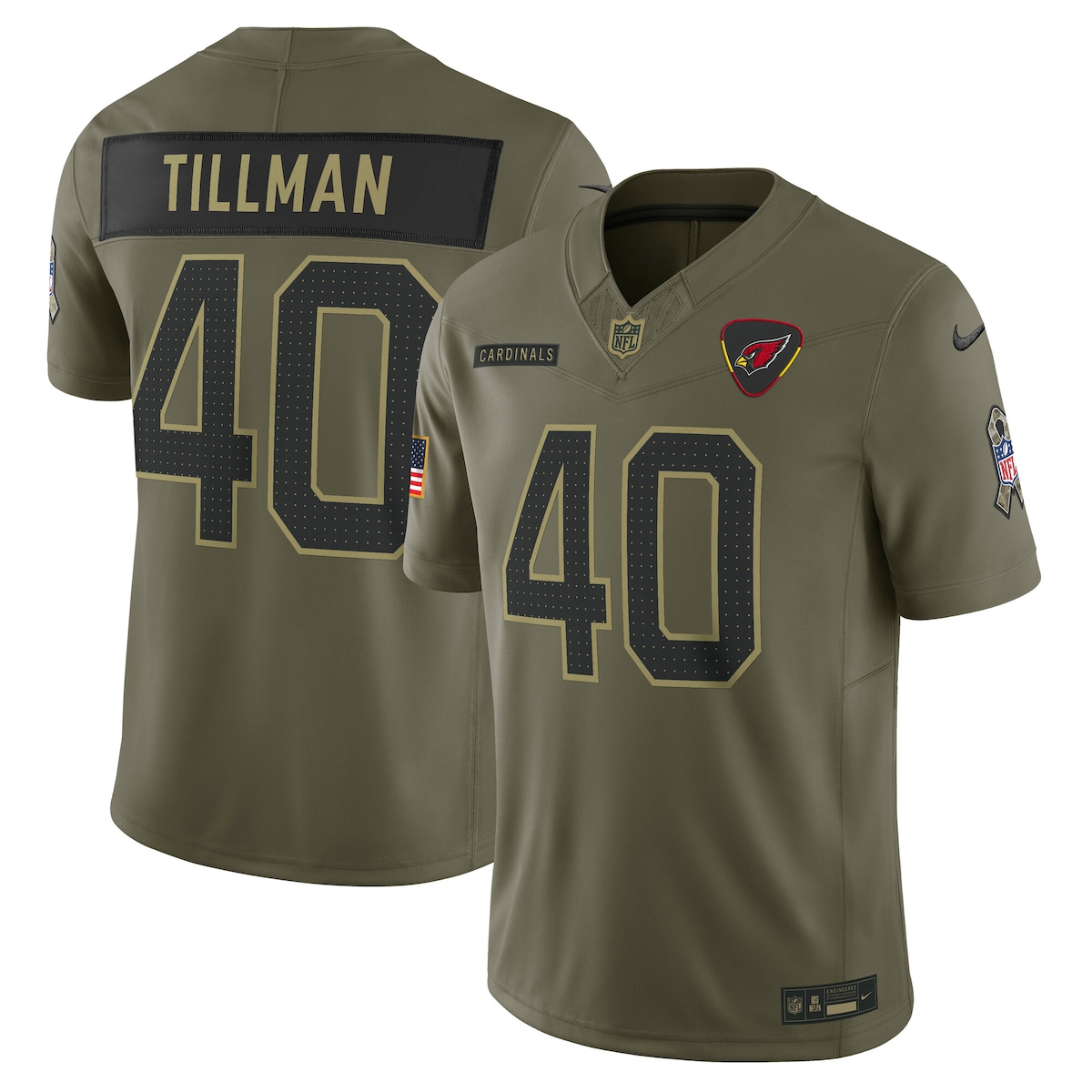 Mens Arizona Cardinals Pat Tillman Nike Olive 2025 Salute to Service Retired Limited Jersey.jpg