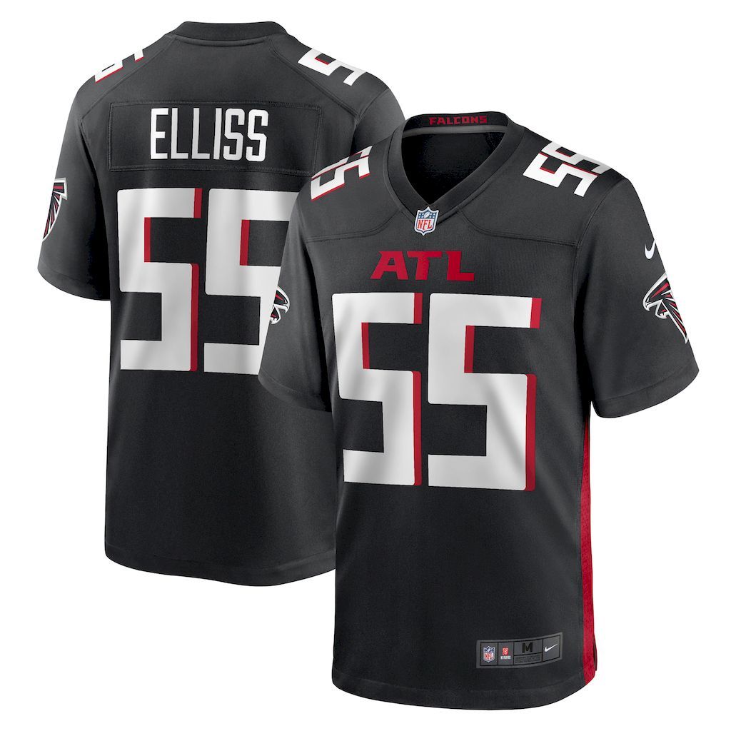 Mens Atlanta Falcons Kaden Elliss Nike Black Game Player Jersey.jpg