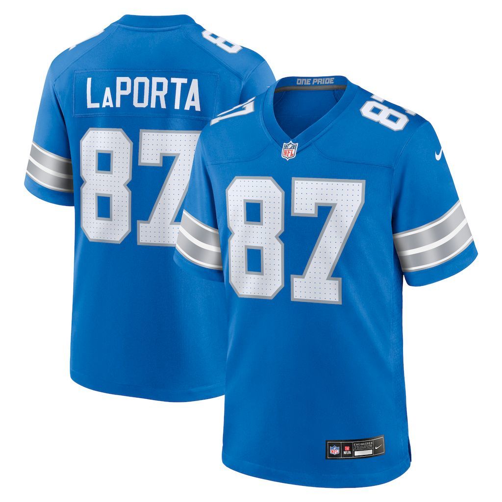 Mens Detroit Lions Sam LaPorta Nike Blue Game Jersey.jpg