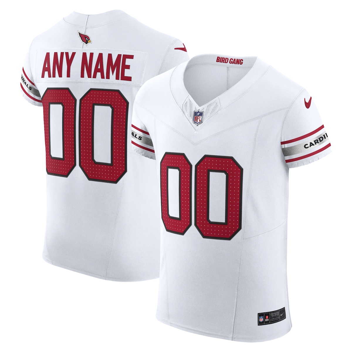 Mens Arizona Cardinals Nike White  Vapor F.U.S.E. Elite Custom Jersey.jpg