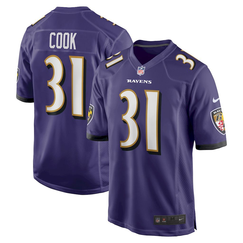 Mens Baltimore Ravens Dalvin Cook Nike  Purple  Game Jersey.jpg