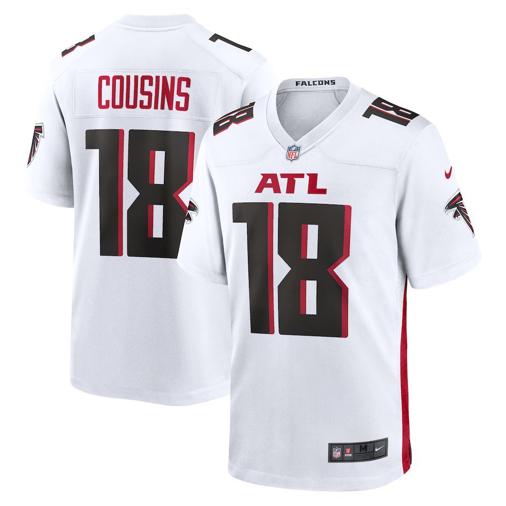 Mens Atlanta Falcons Kirk Cousins Nike White Game Player Jersey.jpg