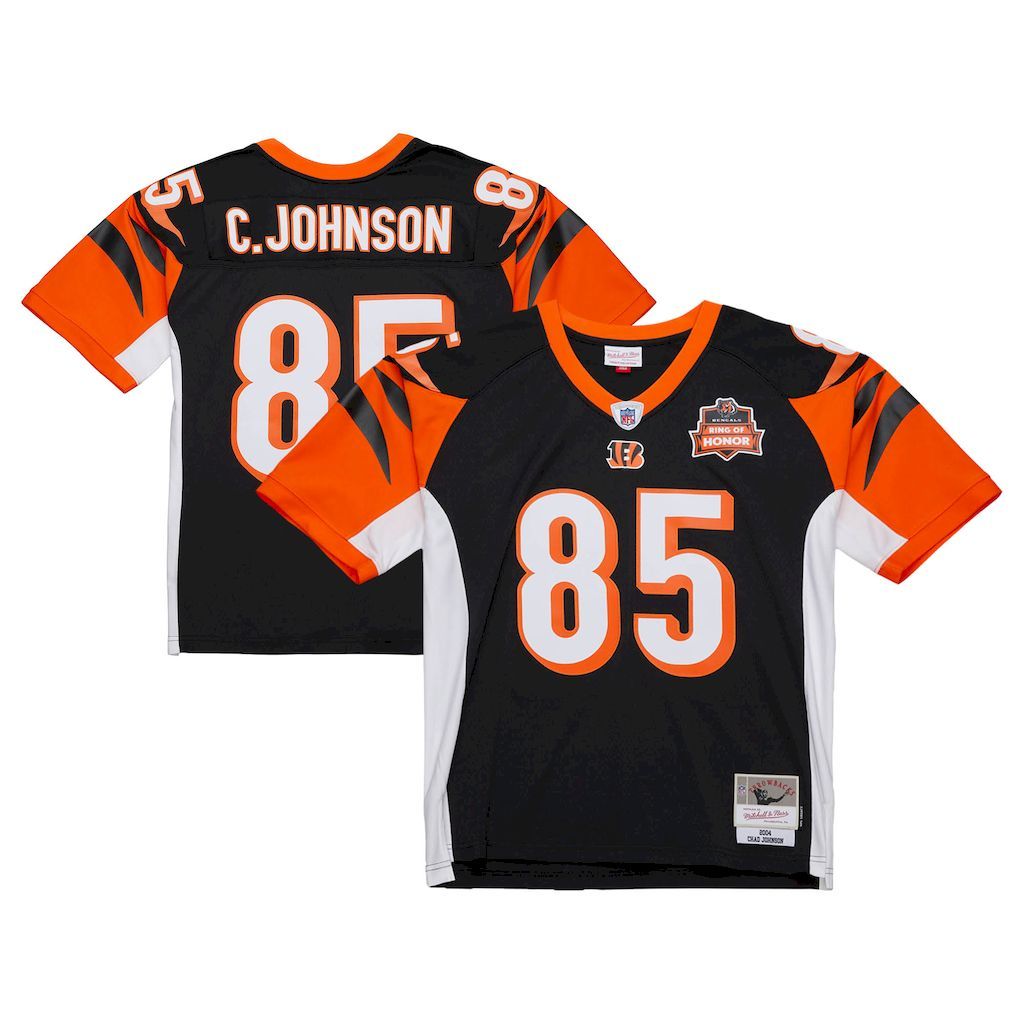 Mens Cincinnati Bengals Chad Johnson Mitchell  Ness Black 2004 Le.jpg