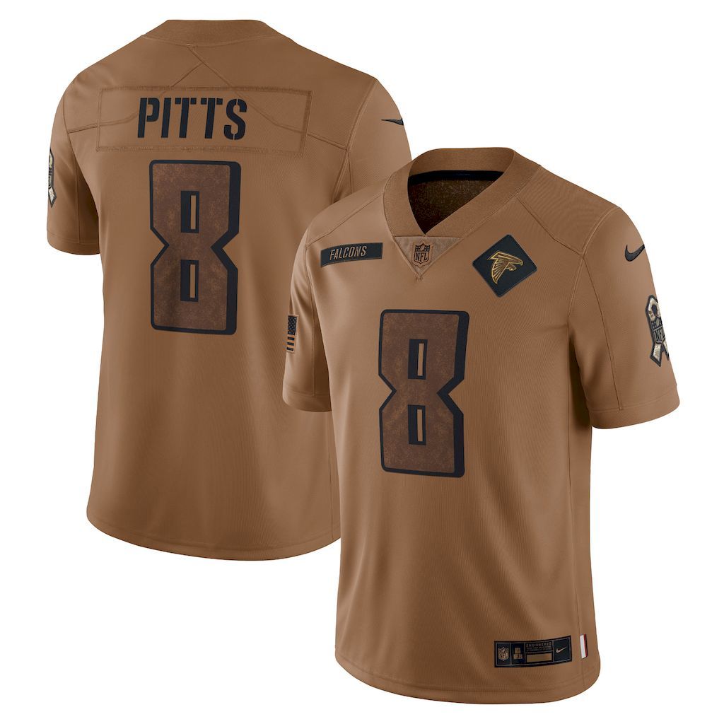 Womens Atlanta Falcons Kyle Pitts Nike Brown 2023 Salute To Servi.jpg