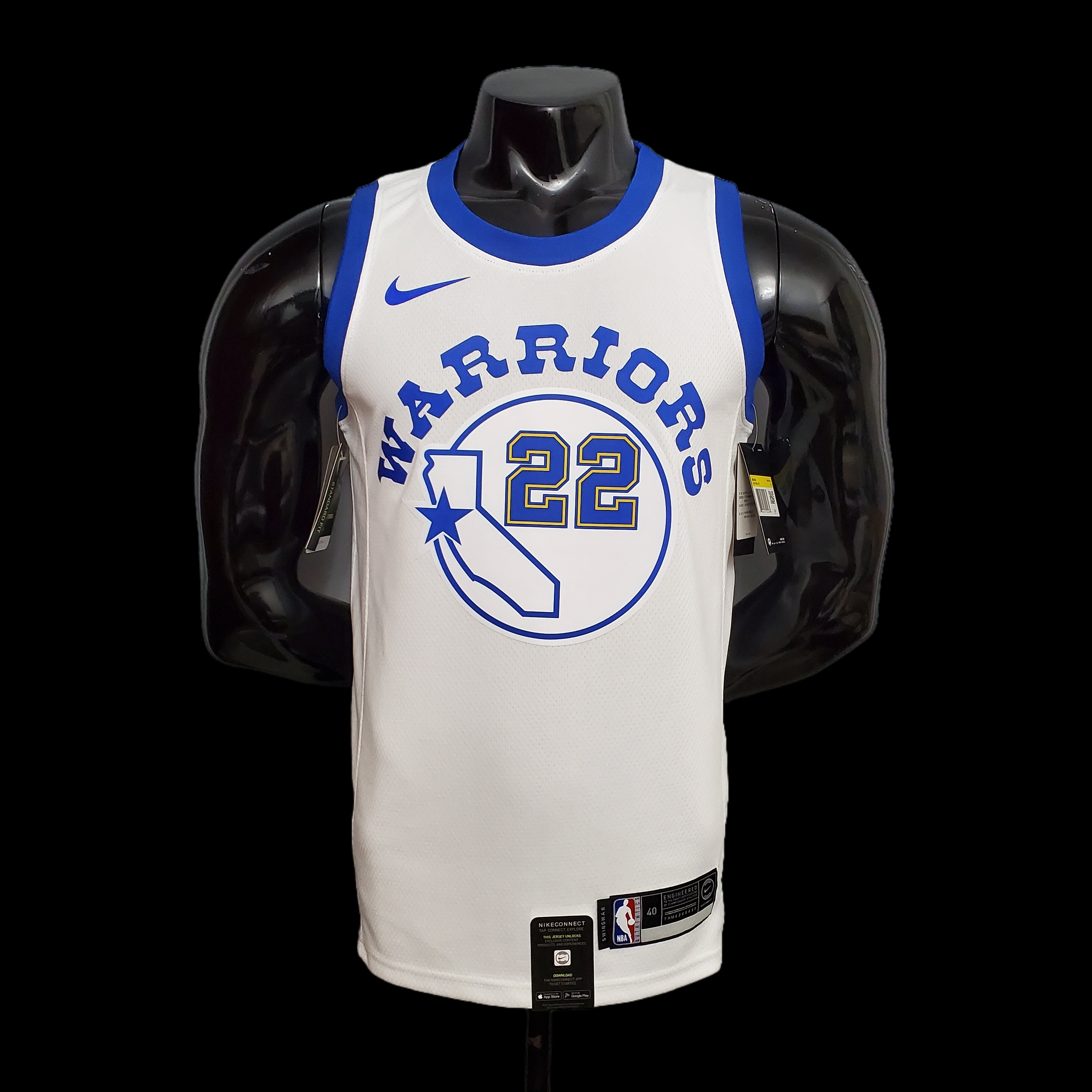 Retro version WIGGINS#22 Golden State Warriors white NBA jersey S-XXL