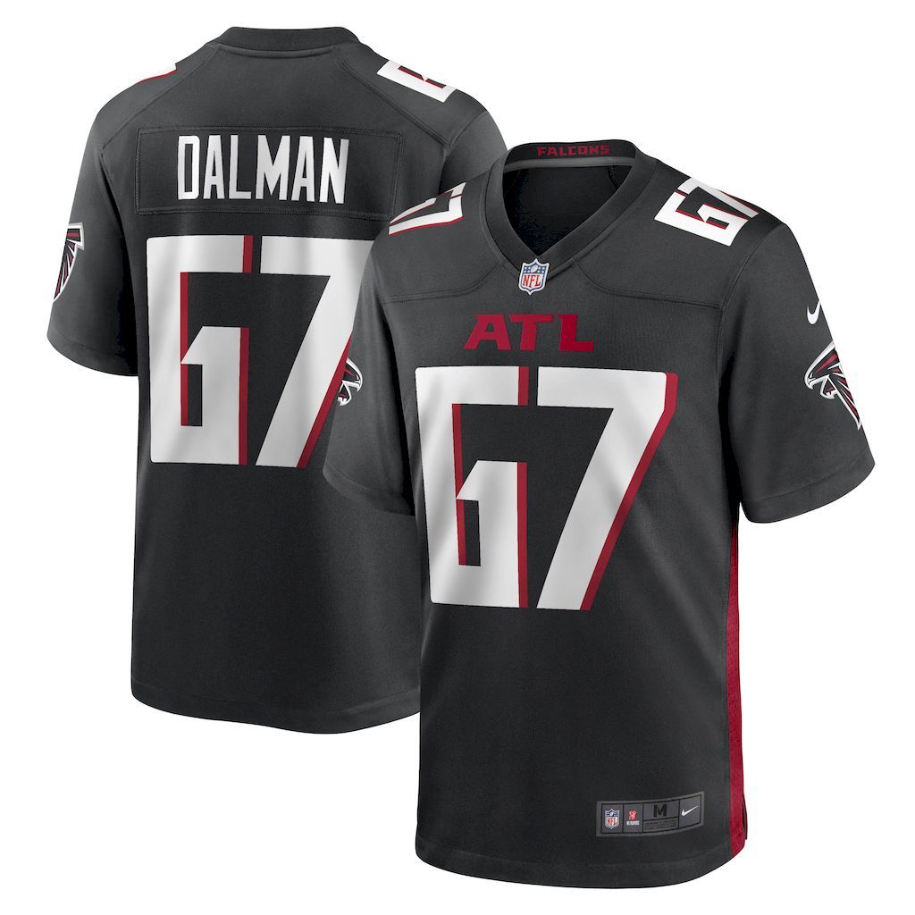 Mens Atlanta Falcons Drew Dalman Nike Black Game Jersey.jpg