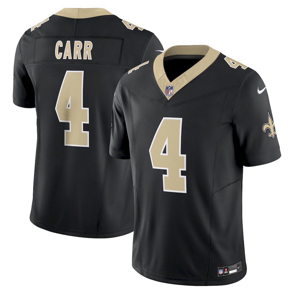 Mens New Orleans Saints Derek Carr Nike Black Vapor F.U.S.E. Limi.jpg