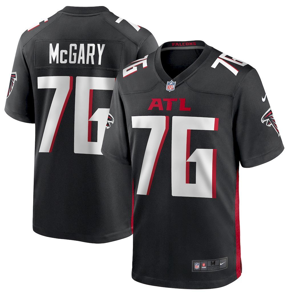 Mens Atlanta Falcons Kaleb McGary Nike Black Game Jersey.jpg