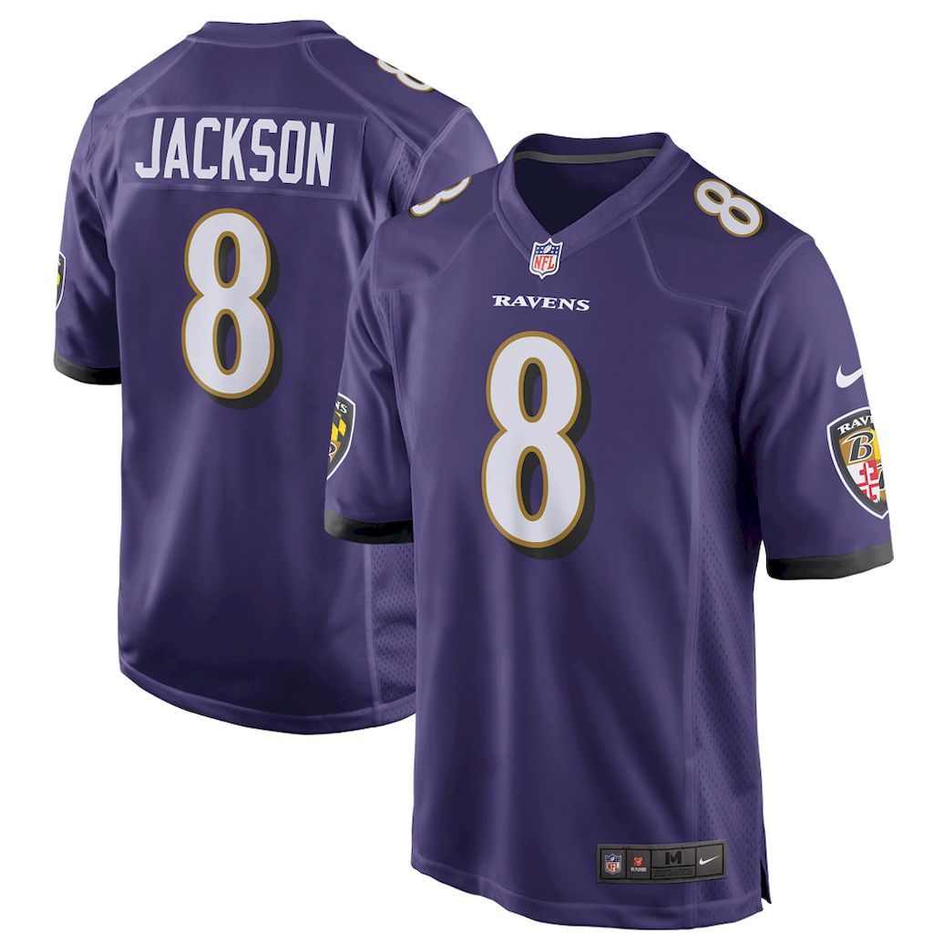Mens Baltimore Ravens Lamar Jackson Nike Purple Game Player Jerse.jpg