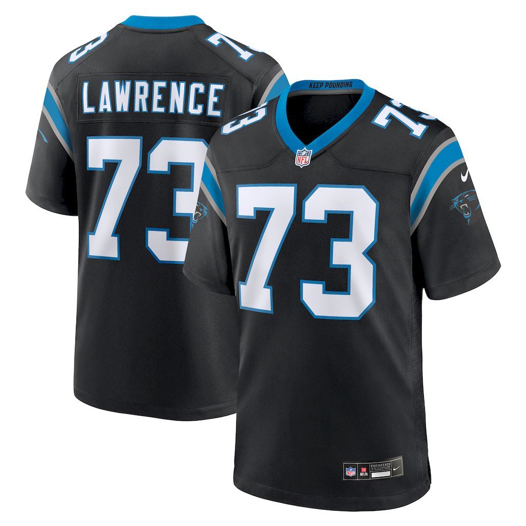Mens Carolina Panthers Rashard Lawrence Nike  Black  Game Jersey.jpg