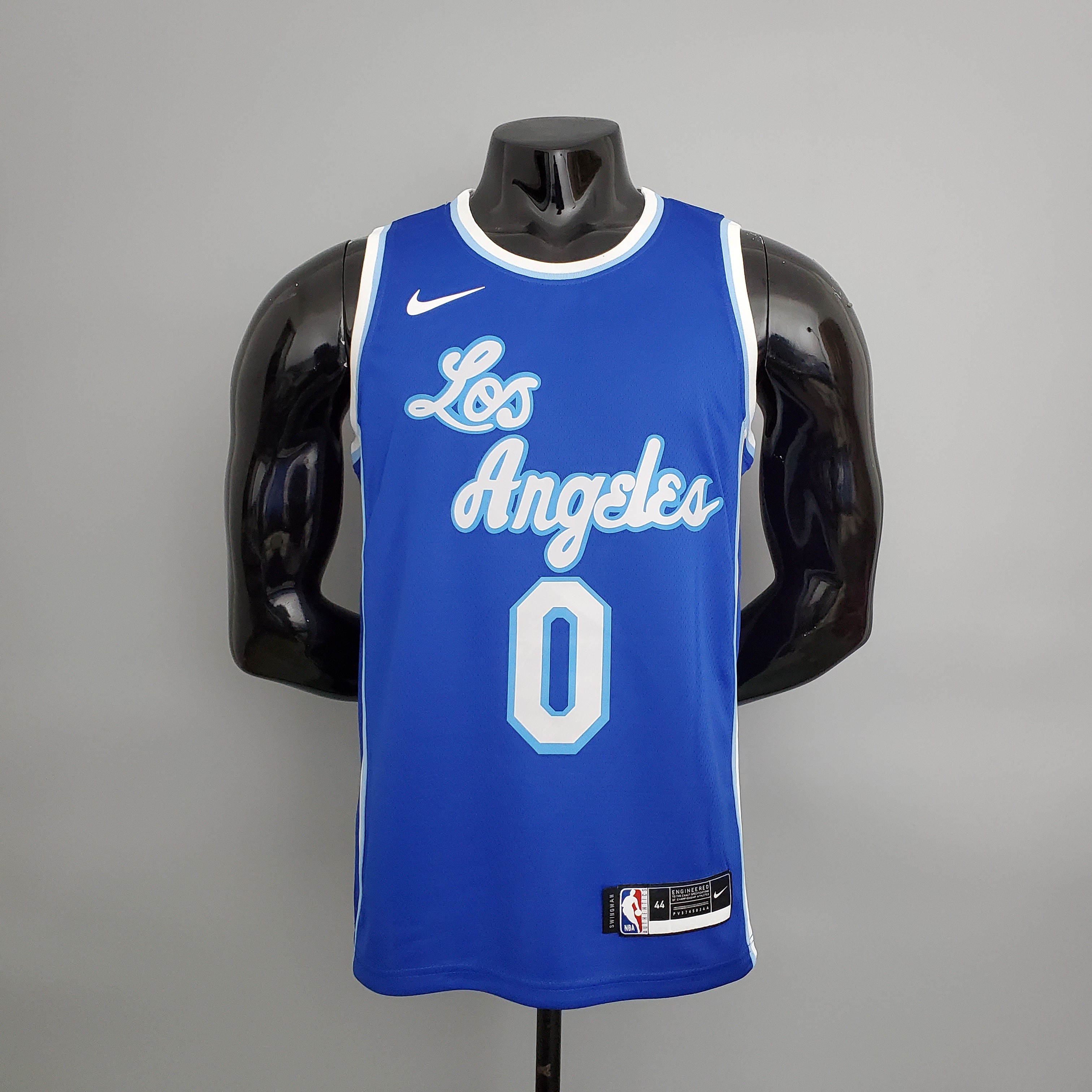 Lakers Westbrook#0 Latin Night (High Head) Blue NBA Jersey S-XXL