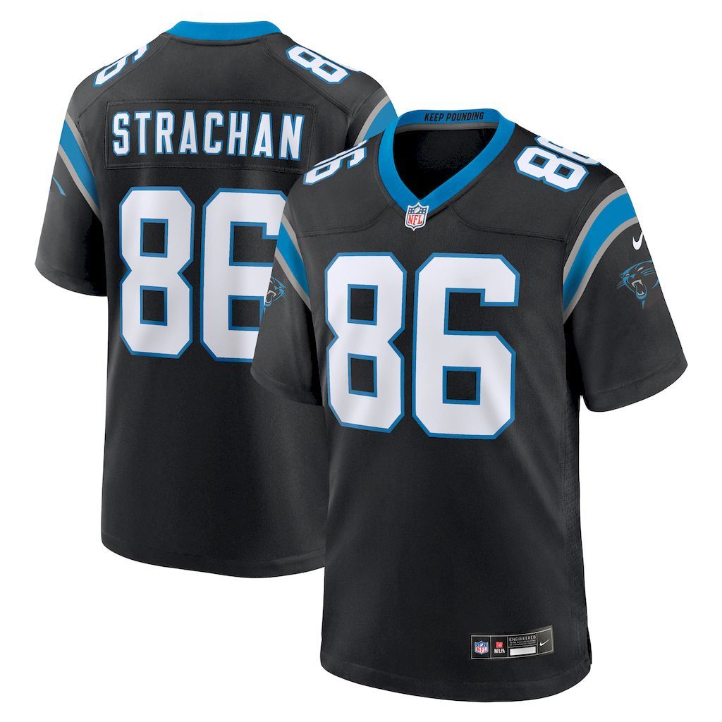 Mens Carolina Panthers Mike Strachan Nike  Black  Game Jersey.jpg