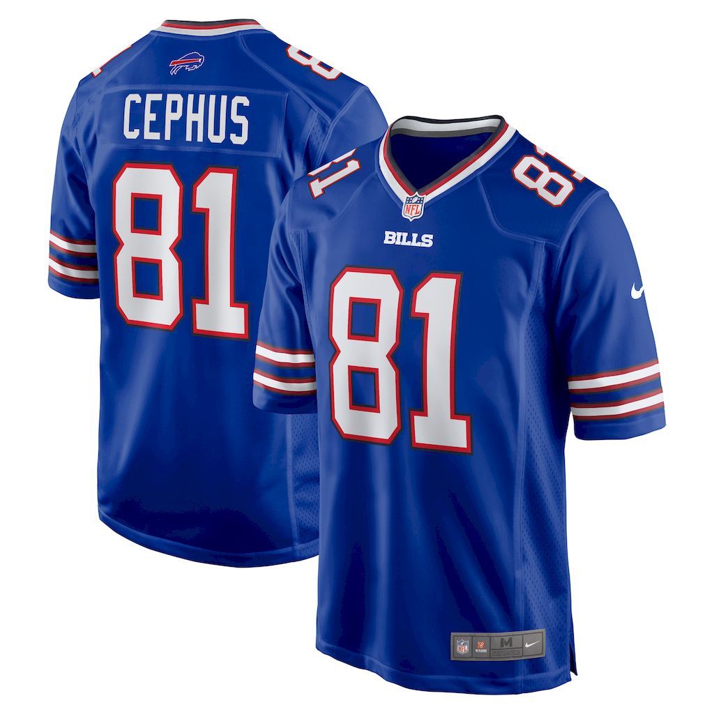Mens Buffalo Bills Quintez Cephus Nike  Royal Team Game Jersey.jpg