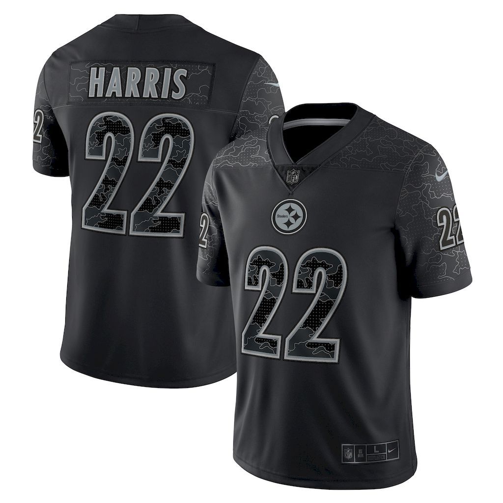 Mens Pittsburgh Steelers Najee Harris Nike Black RFLCTV Limited J.jpg