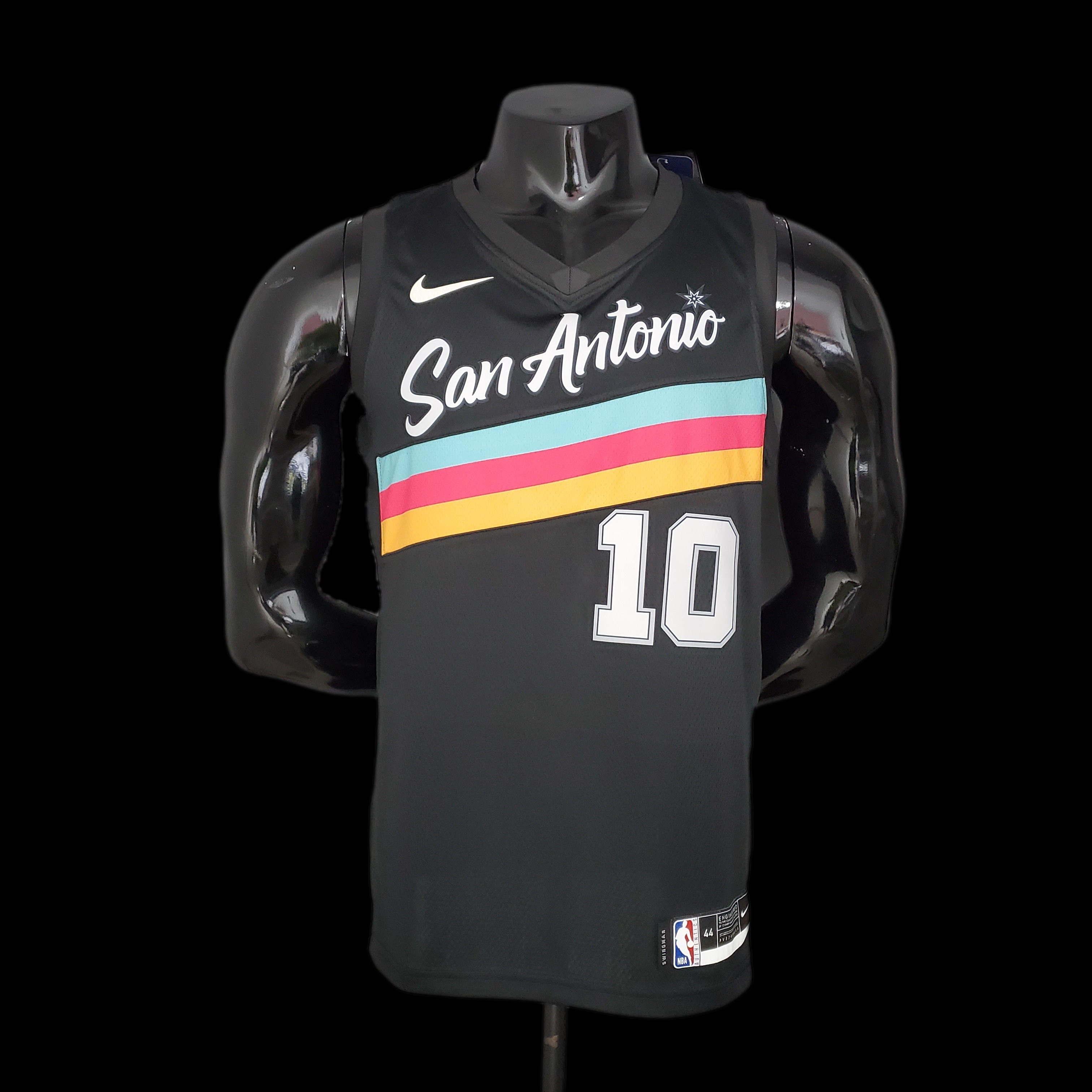 New DeROZAN#10 season Spurs City Edition black NBA jersey S-XXL