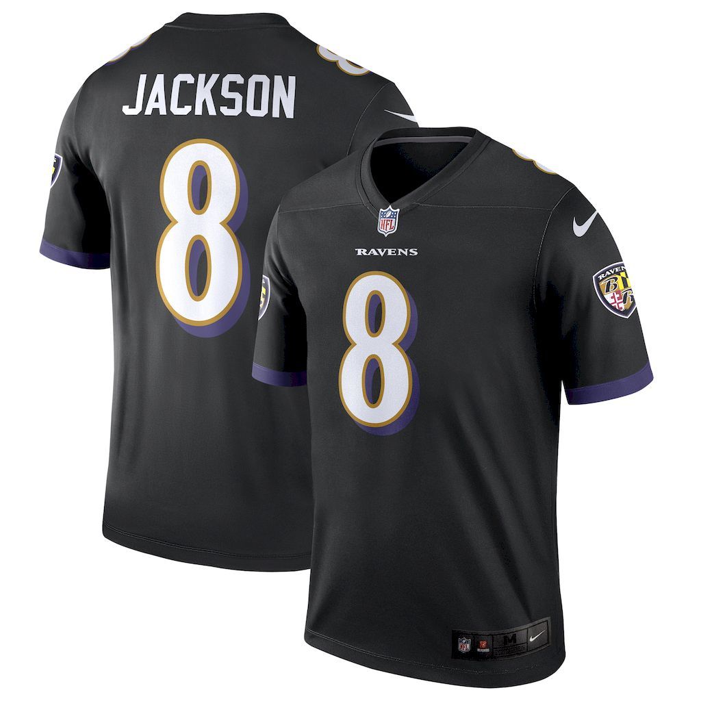 Mens Baltimore Ravens Lamar Jackson Nike Black Legend Jersey.jpg