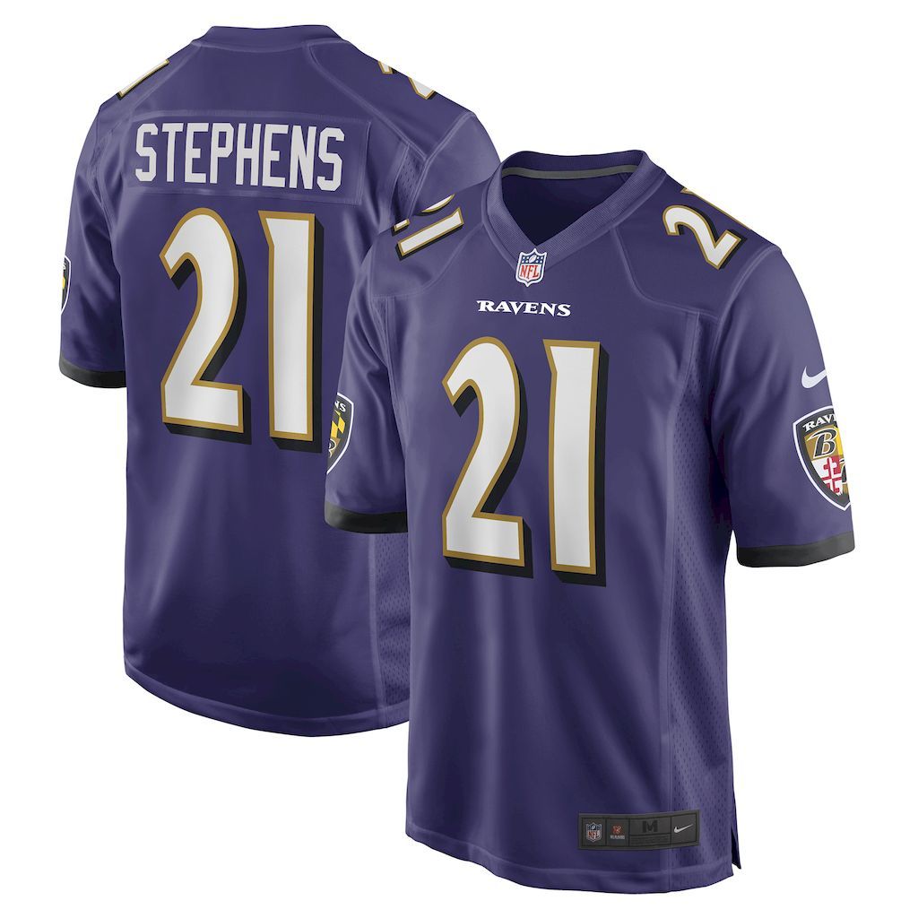 Mens Baltimore Ravens Brandon Stephens Nike Purple Game Jersey.jpg