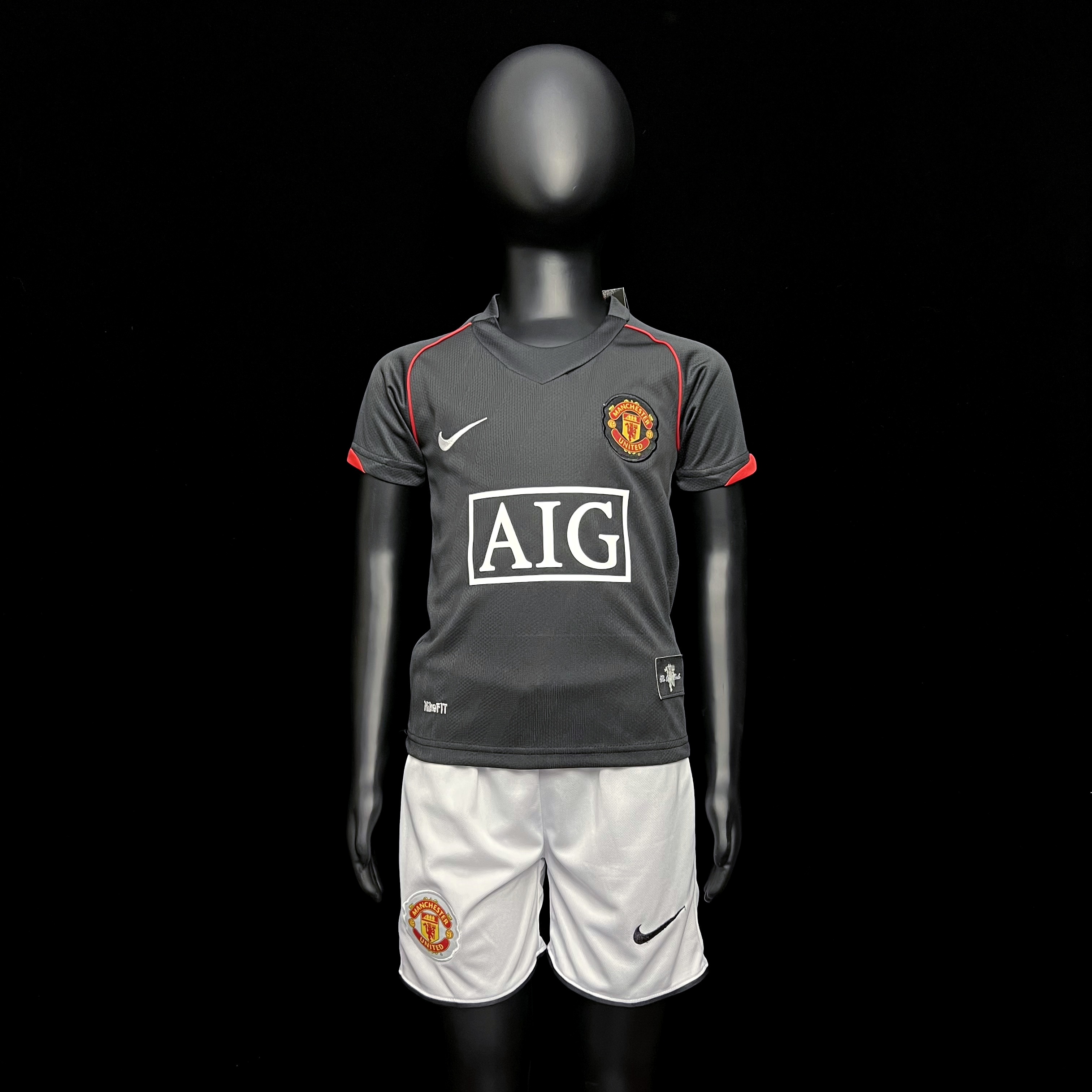 Retro 07/08 M-u Away Champions League kids 16-28