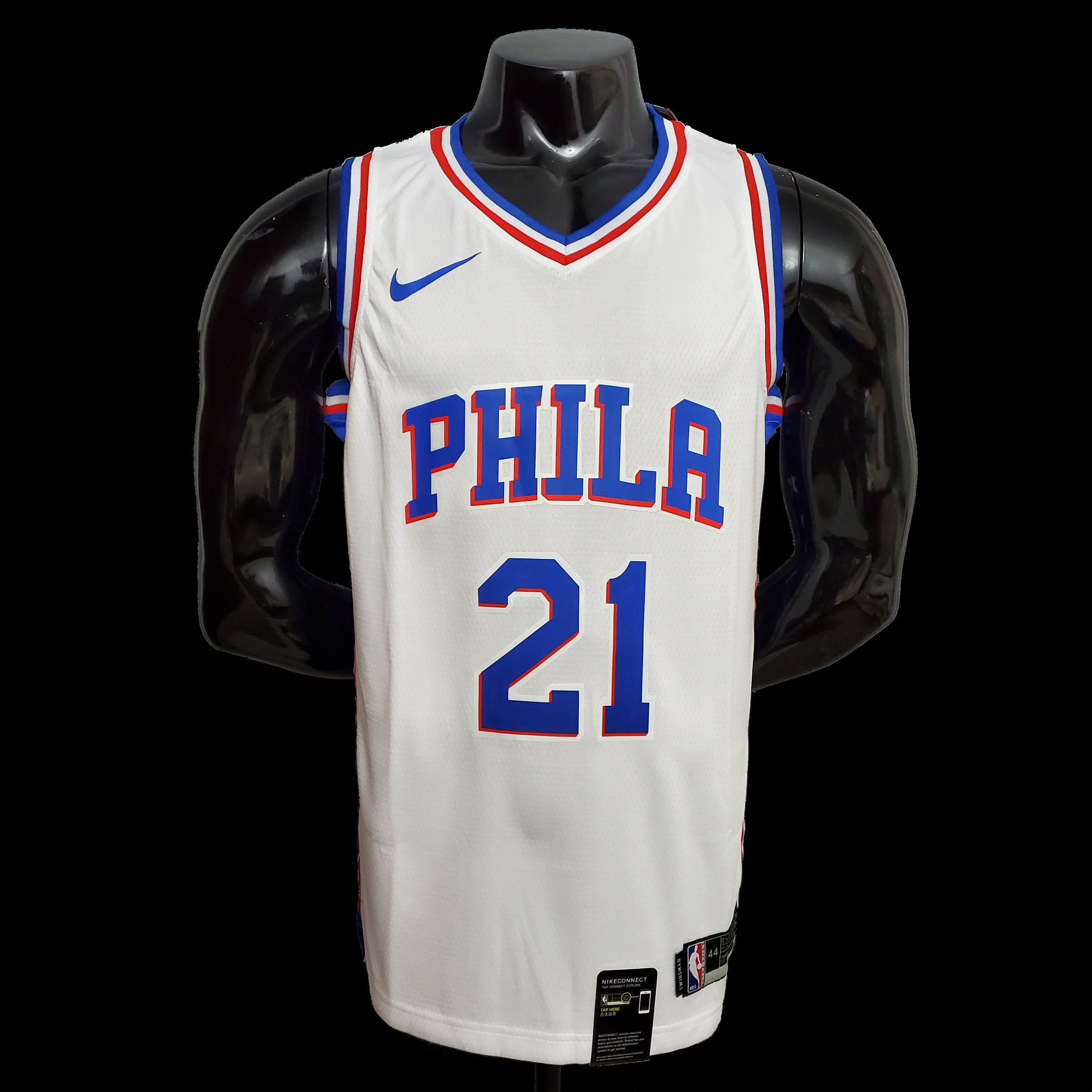 Embiid #21 Detroit Pistons blue NBA jersey SizeXS-XXL Nike connect recognition