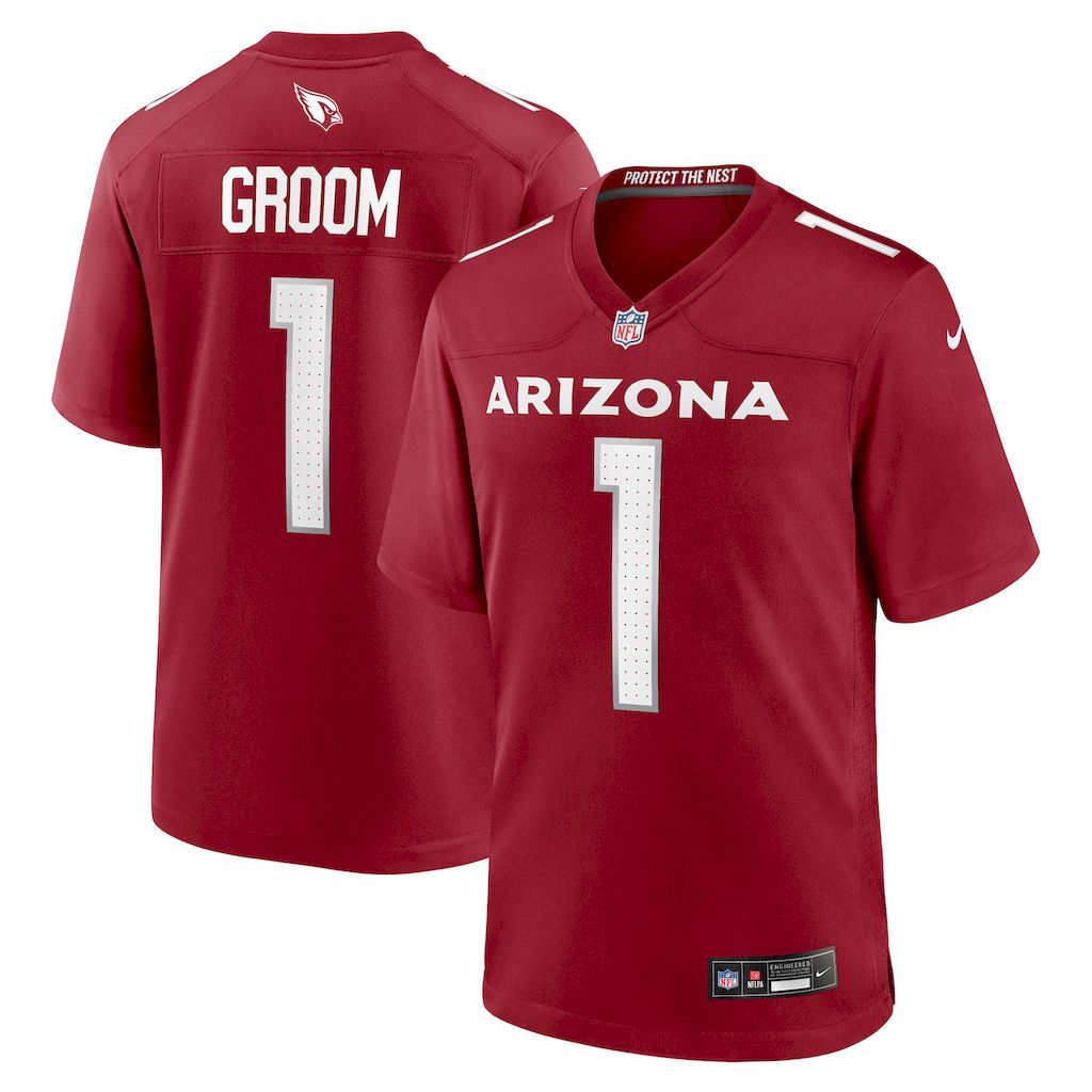 Mens Arizona Cardinals Number 1 Groom Nike Cardinal Game Jersey.jpg